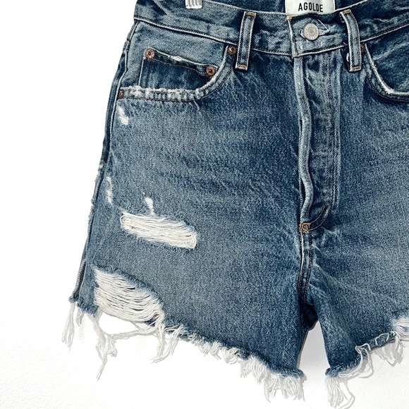 AGOLDE Dee High Rise Shorts NWOT - Picture 6 of 15